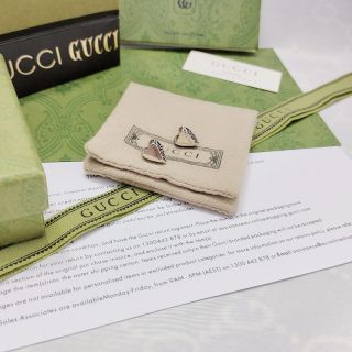 Gucci Mini GG Heart Stud Earrings