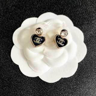 CHANEL Twilight Heart Drop Earrings