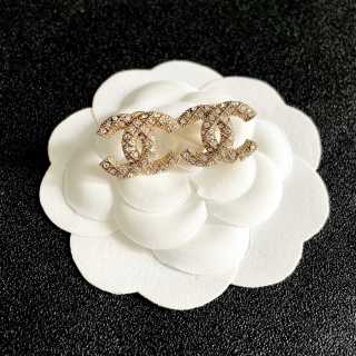 CHANEL Radiant Crest CC Stud Earrings