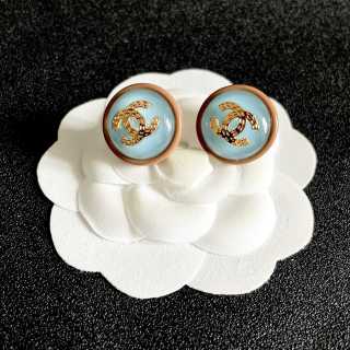 Chanel Colorful Enamel CC Stud Earrings – Elegant Luxury Fashion Jewelry