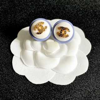 Chanel Colorful Enamel CC Stud Earrings – Elegant Luxury Fashion Jewelry