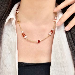 Chanel Summer Beaded Charm Necklace