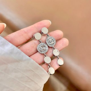 Chanel Delicate Pearl Charm Drop Earrings