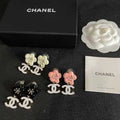 Chanel Timeless Flower Stud Earrings