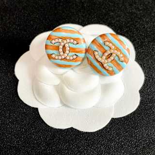 Chanel Artistic Round Stud Earrings