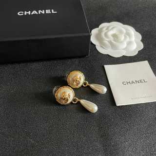 Chanel Timeless Pearl Dangle Earrings