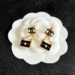 Chanel Romantic Ribbon Bow Earrings