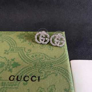 Gucci GG Pavé Crystal Mini Stud Earrings
