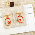 Hermès Pop H Rouge Outline Drop Earrings