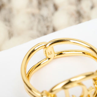 Dior Lumière Signature Gold Ring