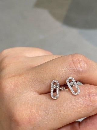 Messika Move Uno Pavé Diamond Stud Earrings