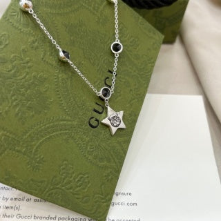 Gucci Crystal Horsebit Charm Chain Bracelet