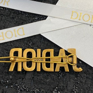 Dior J'Adior Crystal Logo Hair Clip