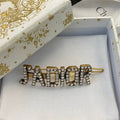 Dior J'Adior Crystal Logo Hair Clip