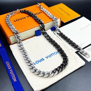 Louis Vuitton Monogram Dual Tone Chain Necklace