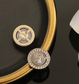 Chanel Elegant Crystal Halo CC Earrings