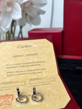 Cartier Cercle Lumière Drop Hoop Earrings