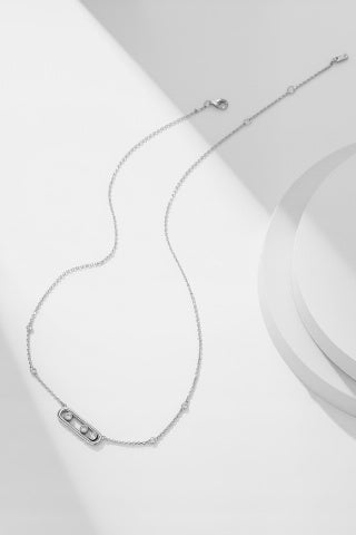 Messika Move Slim Bar Diamond Necklace