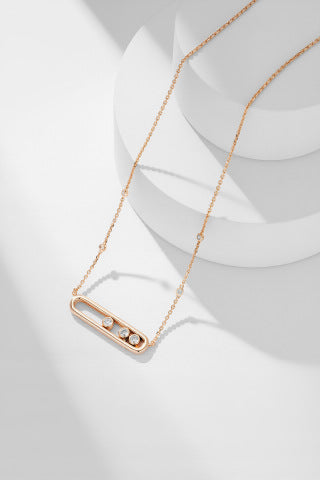 Messika Move Rectangular Diamond Pendant Necklace