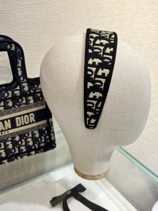 Dior Liora Oblique Canvas Signature Headband