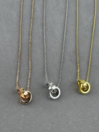 Cartier Double-Ring Necklace (Non-Diamond)