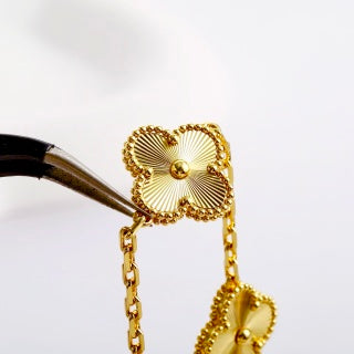 Van Cleef & Arpels Golden Meadow Clover Bracelet