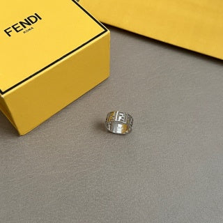 FENDI FF Mini Signet Band Ring