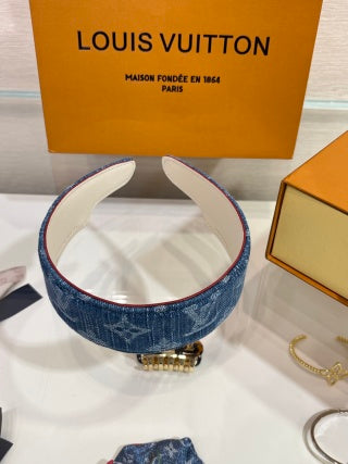 Louis Vuitton Monogram Denim Signature Hairband