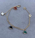 Bvlgari Multicolor Fan Charm Bracelet – Elegant Luxury Jewelry