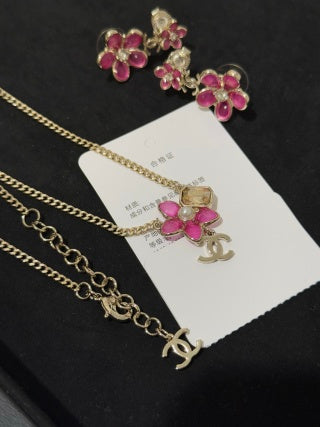CHANEL Blossom Pearl CC Charm Pendant Necklace