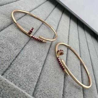 Cartier Juste un Clou bracelet with pink diamonds at the head and tip