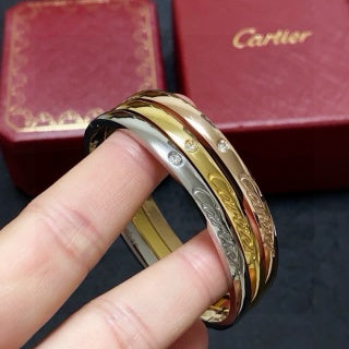 Cartier Elara Pavé Line Diamond Bangle Bracelet