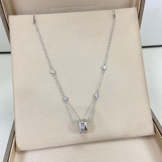 Messika Move Layered Diamond Pendant Necklace