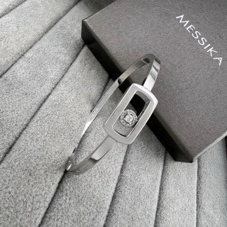 Messika Move Rectangular Diamond Cuff Bracelet