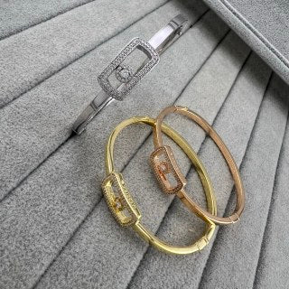 Messika Move Pavé Frame Diamond Cuff Bracelet
