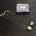 Dior Oblique Medallion Cylinder Pendant Necklace