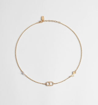 Dior CD Minimal Gold Chain Necklace