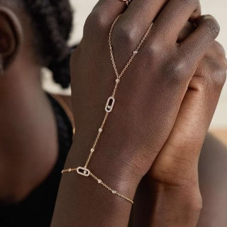 Messika Move Link Diamond Bar Bracelet