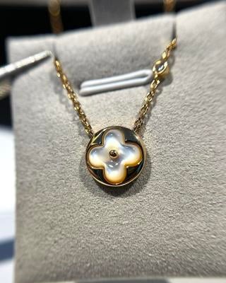 Louis Vuitton Blossom Pearl Monogram Pendant Necklace