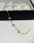 Louis Vuitton Monogram Flower Link Charm Bracelet