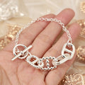 Hermès Chaine d’Ancre Pavé Toggle Link Bracelet