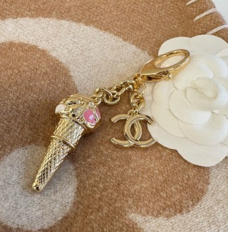 Chanel Elegant Ice Cream Cone Handbag Charm