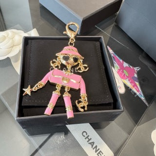 Chanel Elegant Doll Pendant Handbag Charm