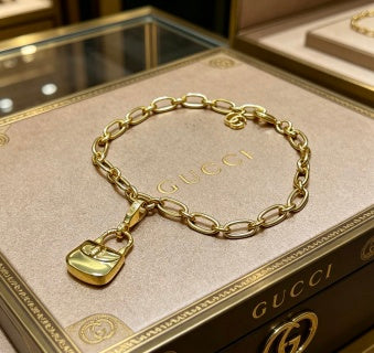 Gucci Padlock Charm Chain Bracelet