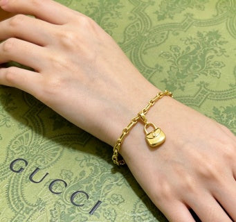 Gucci Padlock Charm Chain Bracelet