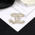 CHANEL Celestial CC Star Accent Brooch