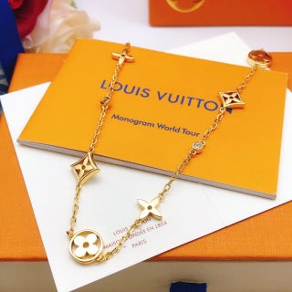 Louis Vuitton Celestial Monogram Charm Chain Necklace