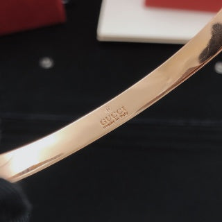 Gucci Engraved Logo Cuff Bracelet Trio