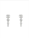 CHANEL Elowen Crystal Drop Stud Earrings
