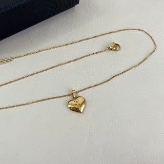 YSL Petite Heart Charm Chain Necklace